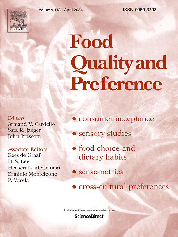 Go to journal home page - Food Quality and Preference